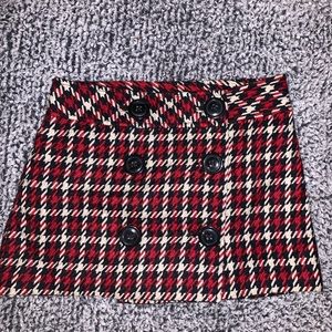 Houndstooth clueless style mini skirt